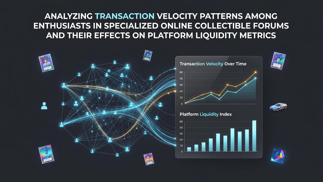 Analyzing transaction velocity patterns among enthusiasts in specialized online collectible forums and their effects on platform liquidity metrics