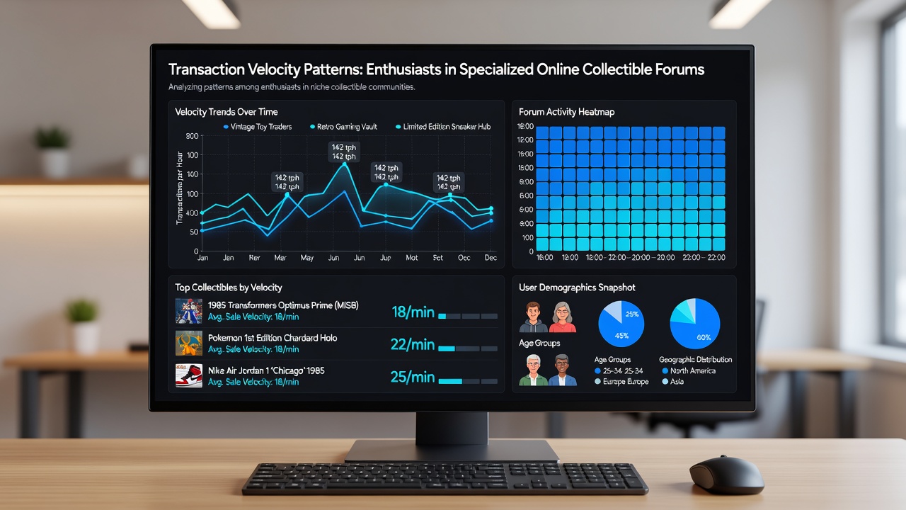 Dashboard view of liquidity metrics updating alongside forum transaction velocity data